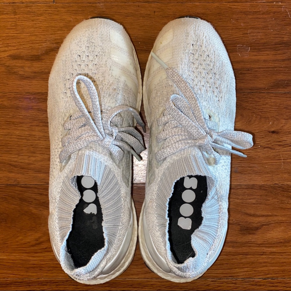Adidas women’s Uncaged Cloud White UltraBoosts